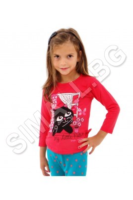 Детска блуза с дълъг ръкав за момичета от 1 до 4 години